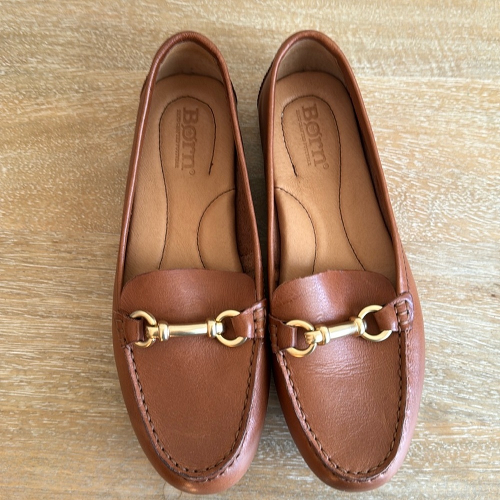 Gently worn Born loafer